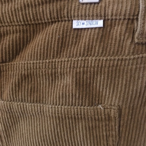 NWOT Sky and Sparrow Light Brown Corduroy Mini Skirt with Frayed Hem Size 9 - Picture 15 of 15